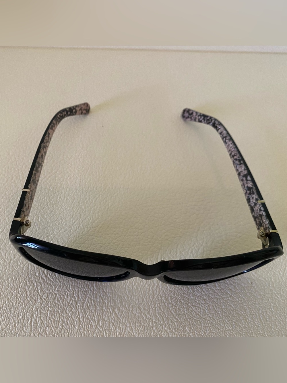 kate spade Black Cheyenne Rectangle Polaralized Sunglasses - Picture 4 of 13